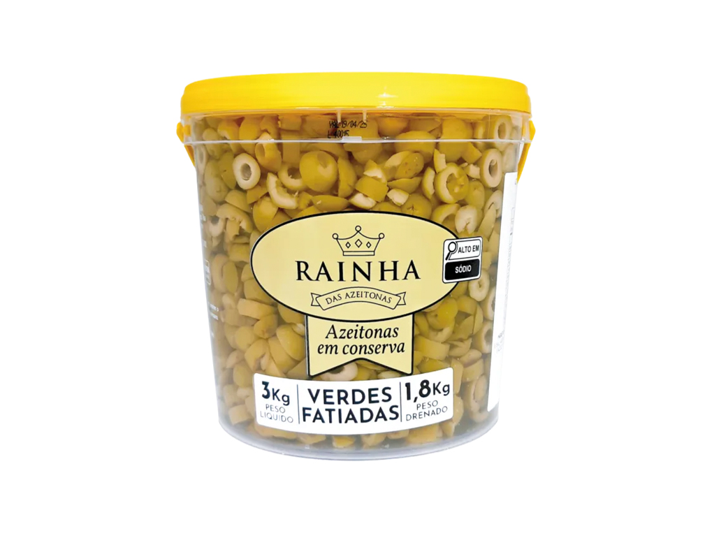 AZEITONA VERDE FATIADA RAINHA (BD 1,8 KG)